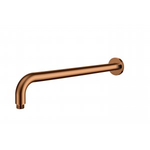 Cora Round Brushed Copper Horizontal Shower Arm 400mm